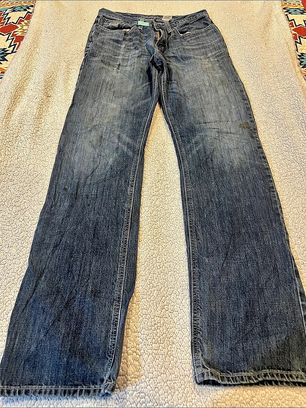 Cinch Silver Label Slim Fit Straight Leg Jeans Blue Waist 31x36